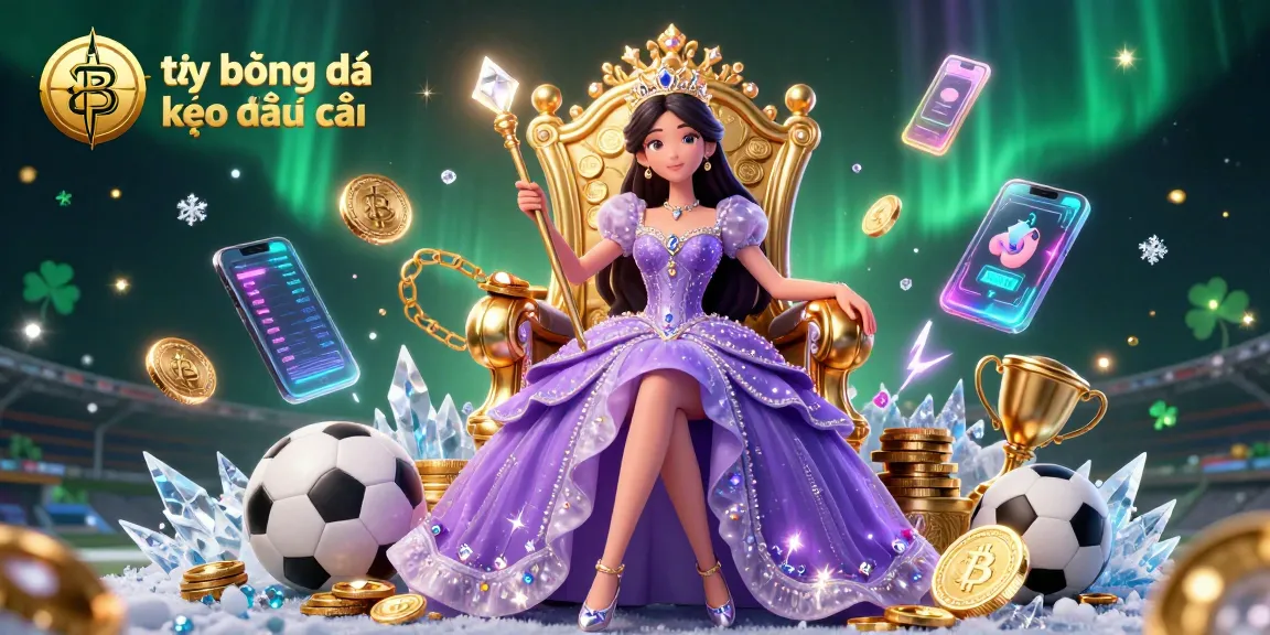 Visualize tỷ lệ bóng đá kèo nhà cái with dynamic sports elements, vibrant characters, and sparkling effects.