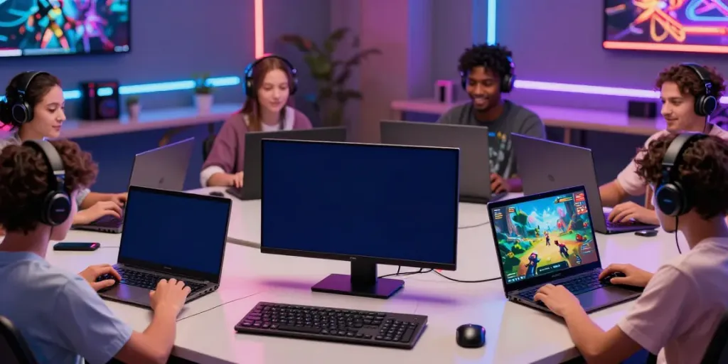 Engaging gaming on ROKOK88 Indonesia platform with diverse players across devices.