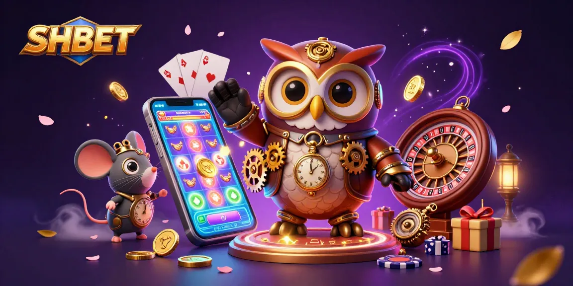 SHBET offers an enchanting casino experience with a time-traveling owl and steampunk elements.